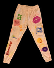 Load image into Gallery viewer, Peach P Power Work Sweats