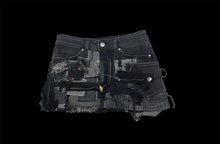 Load image into Gallery viewer, Xavi blk denim  mini skirt
