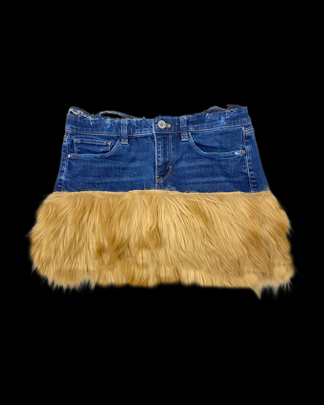 Foxy Brown Fur Skirt