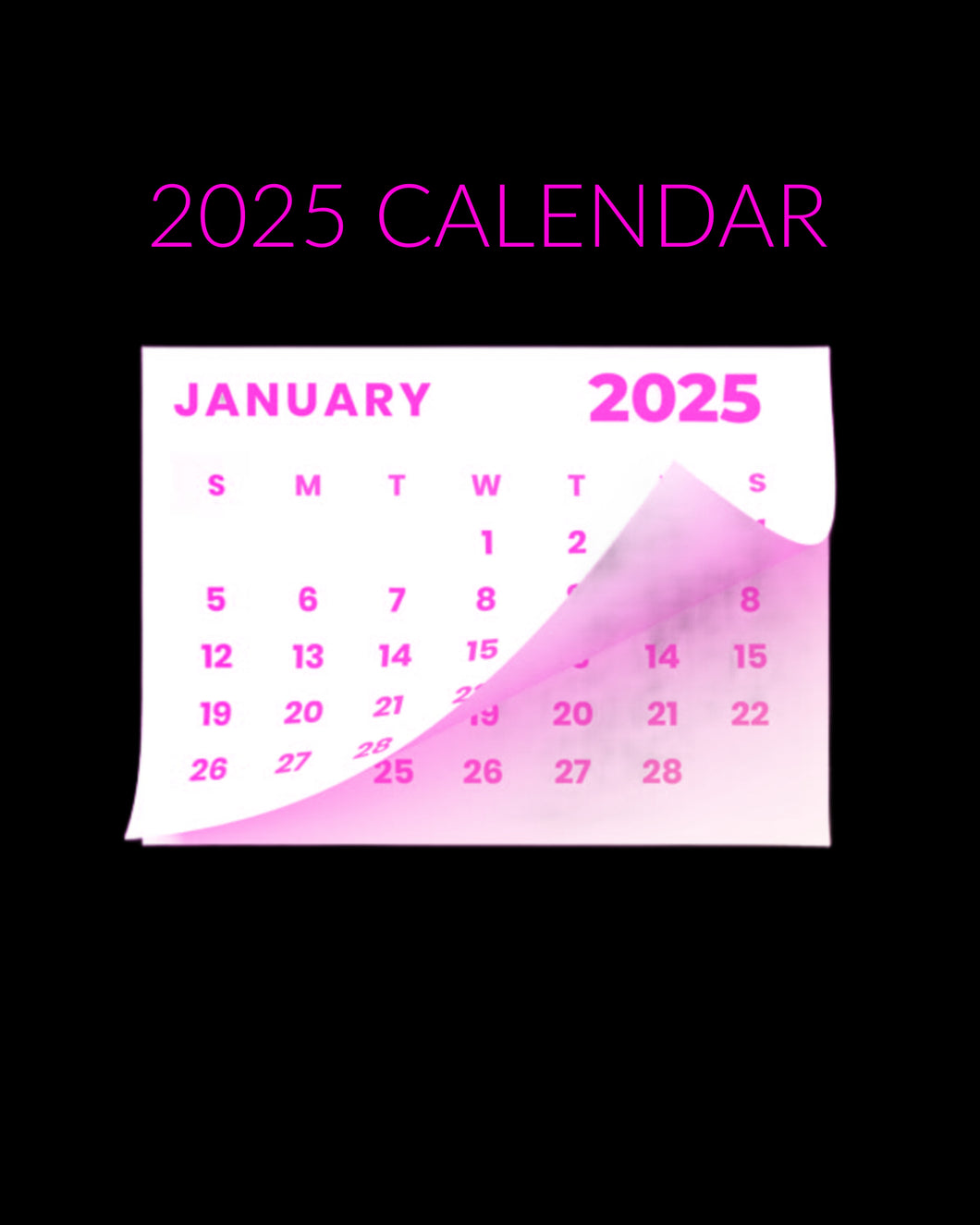 2025 Status Calendar