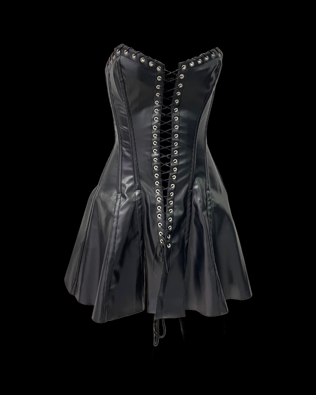 Hellcat Leather Corset Dress