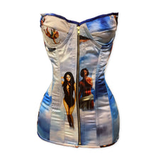 Load image into Gallery viewer, BLACK ANGEL MINI CORSET DRESS
